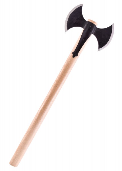 Mittelalterliche Doppelaxt, handgeschmiedet