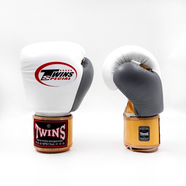 TWINS BGVL 3-3T 12oz Boxhandschuhe gold-weiss-grau