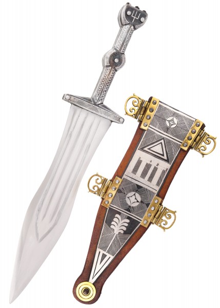 Pugio aus Vindonissa mit Silbertauschierung