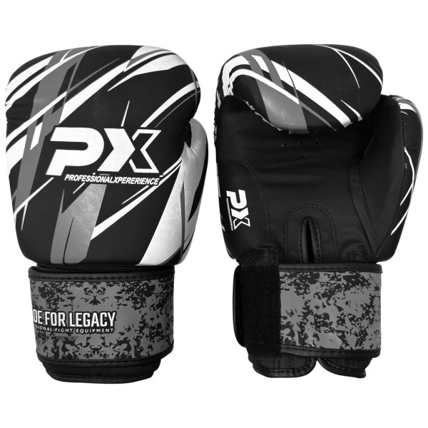 PX LEGACY X Boxhandschuhe Kunstleder schwarz-grau