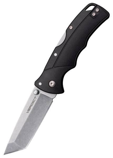 Taschenmesser Verdict Tanto Point 4116SS schwarzer Griff