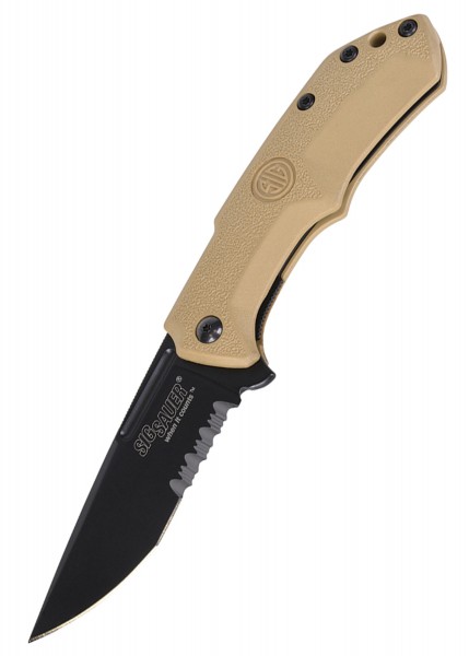 Sig Sauer M1 Wellenschliff TAN Taktisches Taschenmesser