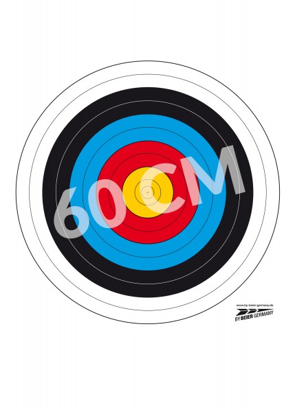 Zielscheibenauflagen 60 cm 10 Stück