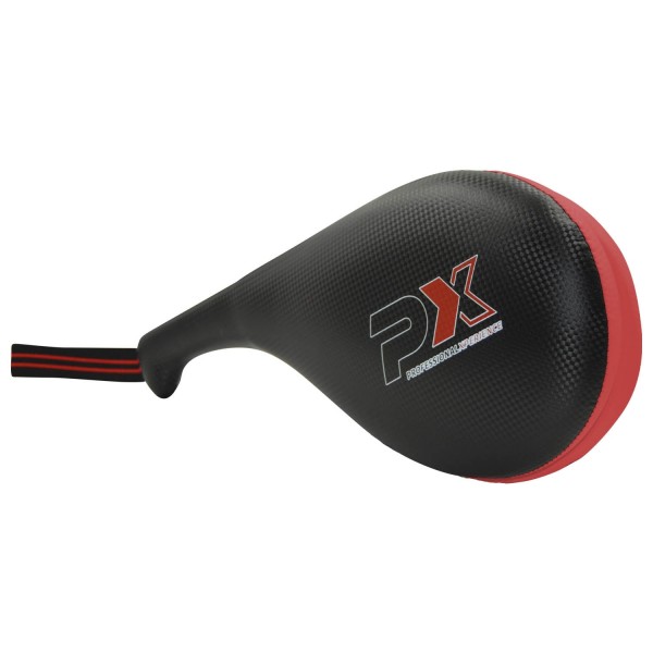 Taekwondo Doppel - Mitt Kunstleder | schwarz-rot