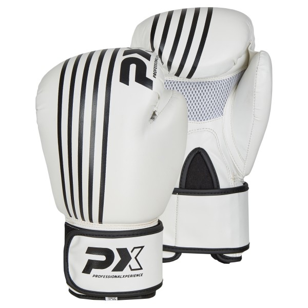 PX Boxhandschuhe SPARRING PU weiß-schwarz