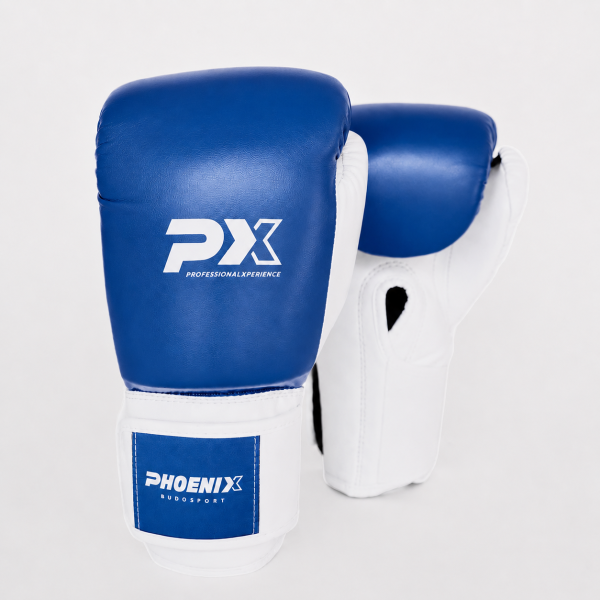 PX Kinder Boxhandschuhe blau-weiss