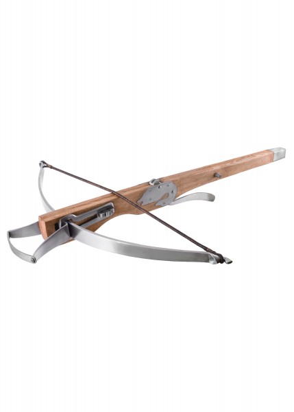 Mittelalterliche Armbrust, 14. Jahrhundert, inkl. 1 Bolzen aus Holz
