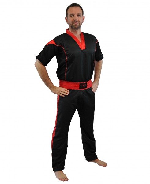 PX Pointfighting Anzug schwarz-rot