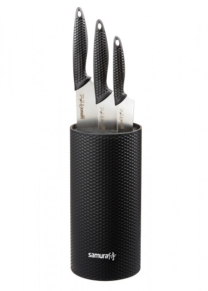 Samura GOLF Messerblock mit 3 Küchenmessern
