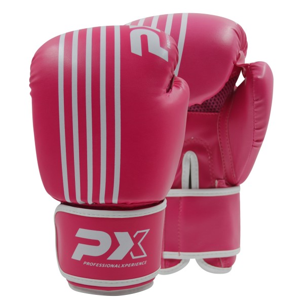 Boxhandschuhe SPARRING PU pink-weiß