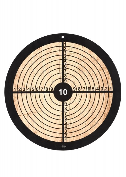 Zielscheibe aus Holz, rund