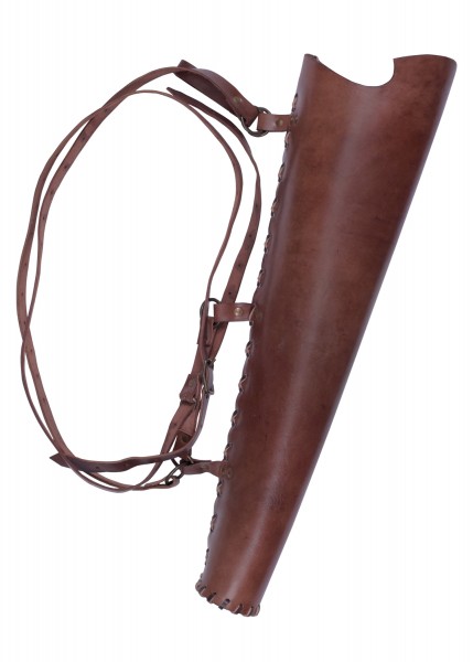 Köcher aus Leder braun Pfeilköcher