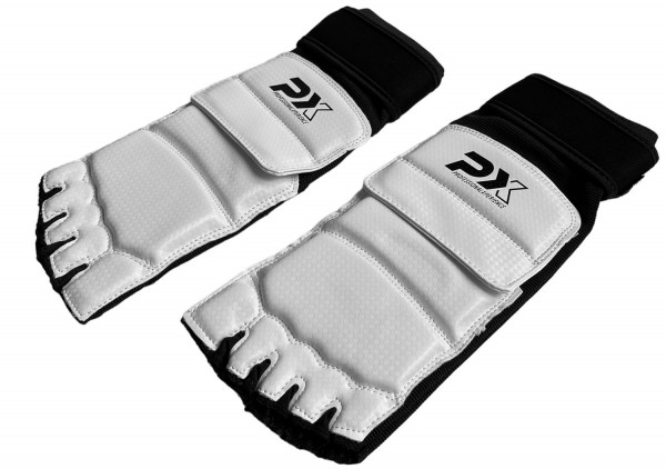 PX Taekwondo Fußbandage schwarz weiß