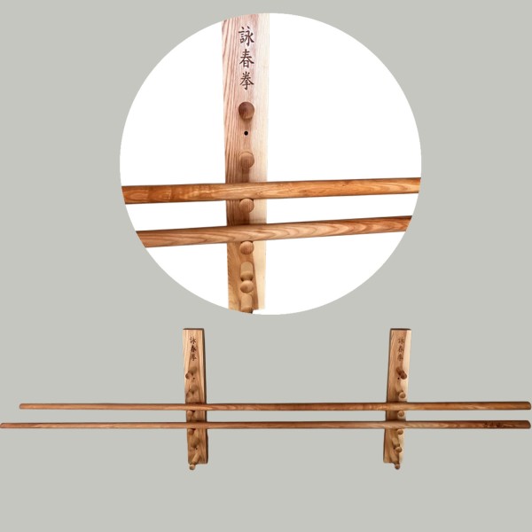 Langstockhalter Halter für Wing Tsun Langstöcke Buche oder Esche