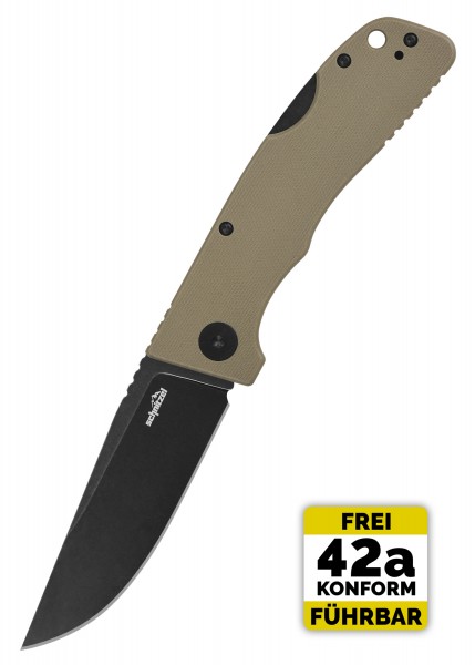 Schnitzel Kvar, 2-Hand Backlock, sand, schwarz