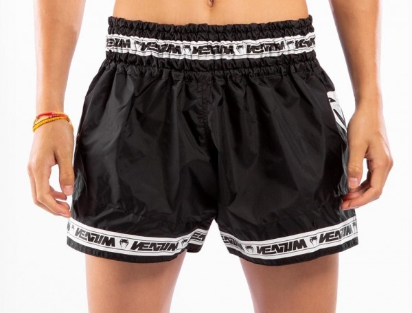 Venum Parachute Muay Thai Shorts schwarz-weiß