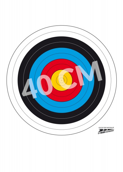 Zielscheibenauflagen 40 cm 10 Stück